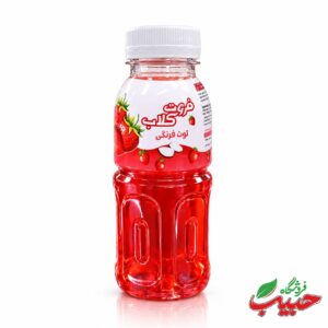 آبمیوه تکه نارگیل با طعم توت فرنگي فروت کلاب (۳۲۰ میلی‌لیتر)