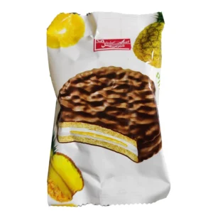 بیسکویت روکش کاکائو با طعم آناناس شیرین عسل - 25 گرم